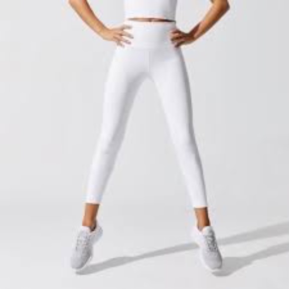 CARBON38 STRETCH RIB WORKOUT HIGH RISE LEGGING XS